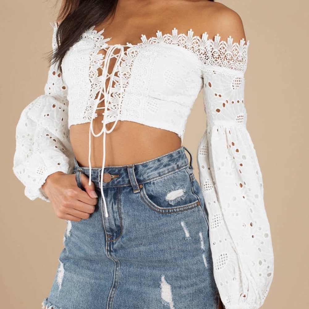Lace Up Crop Top